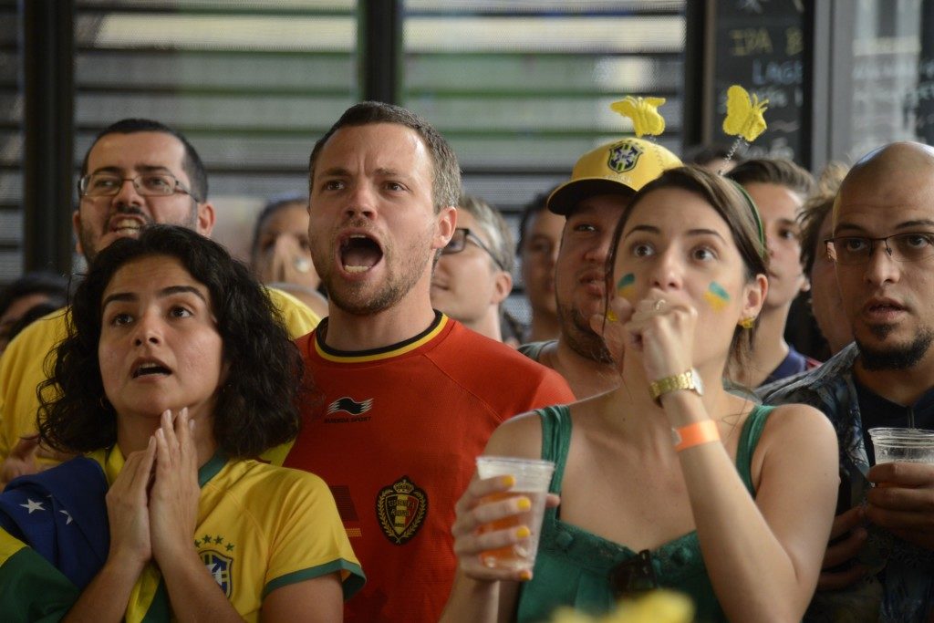 リオでブラジル人とベルギー人が共に観戦した（Tomaz Silva/Agencia Brasil）