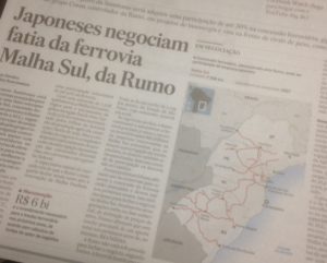 「ブラジル住友商事がルモ社と交渉」と報じる、３０日付エスタード紙