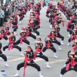 琉球國祭太鼓、レキオス芸能同好会の太鼓演奏は壮観（撮影・望月二郎）