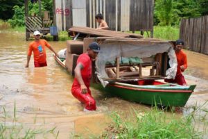 アクレ州で起きた洪水の一こま（Divulgação/Governo do Acre）