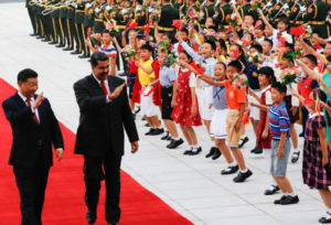 マドゥーロを北京に迎えた習近平中国国家主席（China、Twitter、15-09-2018）