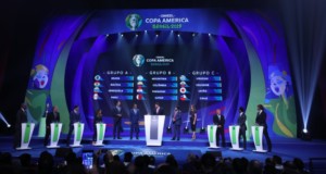 コパ・アメリカ抽選の模様(Lucas Figueiredo/CBF)