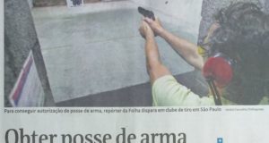 「ボウソナロ大統領の規制緩和の前から銃所持は容易だった」と伝える、１０日付のフブラジル紙