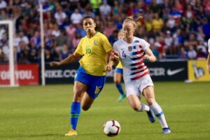 苦戦の続くブラジル女子代表（Gregorio Fernandes / CBF）