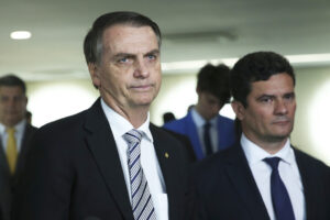 ボルソナロ大統領とモロ法相（Jose Cruz/Agencia Brasil）