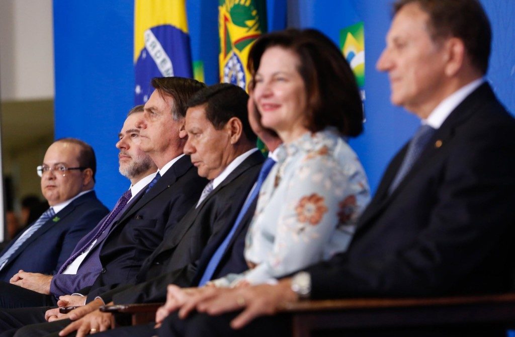 ２４日のボルソナロ大統領（Alan Santos/PR）