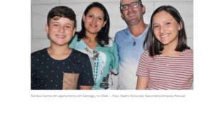 ファビアノ、デボラ夫妻と子供達（遺体がブラジルに送られた事を報じた３日付Ｇ１サイトの記事の一部）