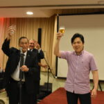 ACALの池崎会長の音頭で乾杯