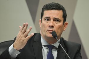 １９日の上院でのモロ法相（Marcelo Camargo/Agencia Brasil）