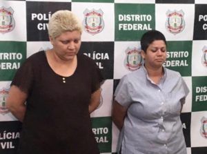 鬼のような母親達（左がロザーナ容疑者、PCDF/Divulgação）