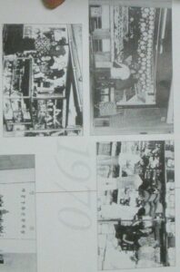 １９７０年頃のリベルダーデ地区での韓国人の商店（“45 anos de imigração Coréia Brasil”より）