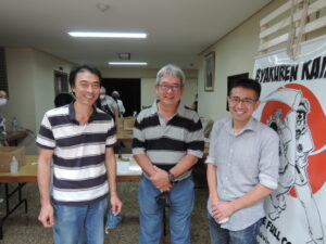 ３県人会の会長（左から上利会長、鈴木会長、吉田会長）