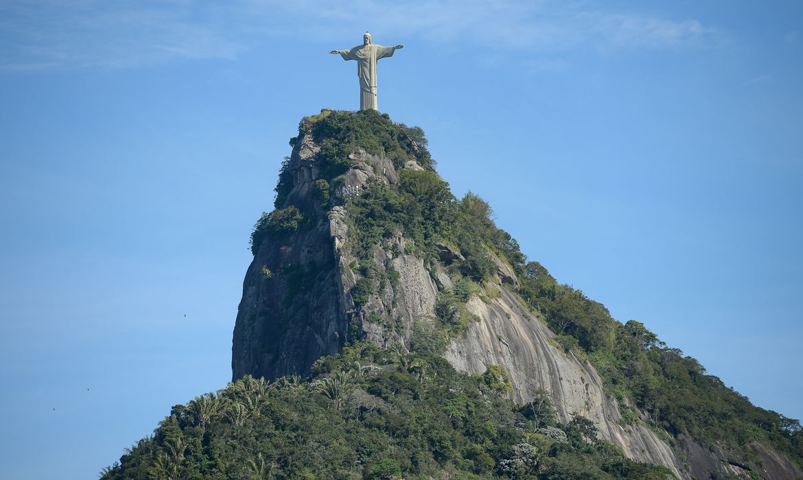 アート調パネル リオのキリスト像 ブラジル看板【CRISTO ぼやか