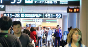 パンデミック以前の成田空港の様子